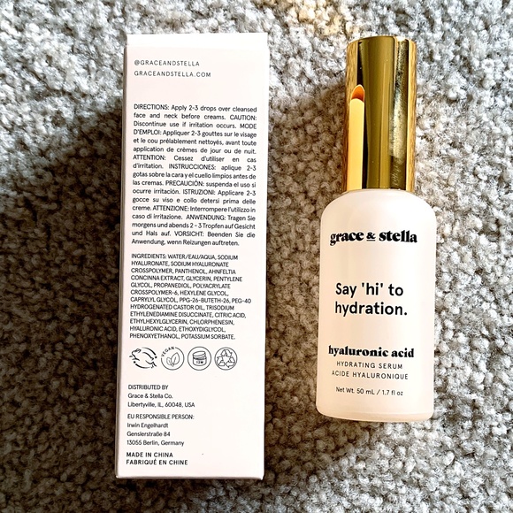 Grace & Stella Hyaluronic Acid Hydrating Serum NEW - Picture 2 of 2